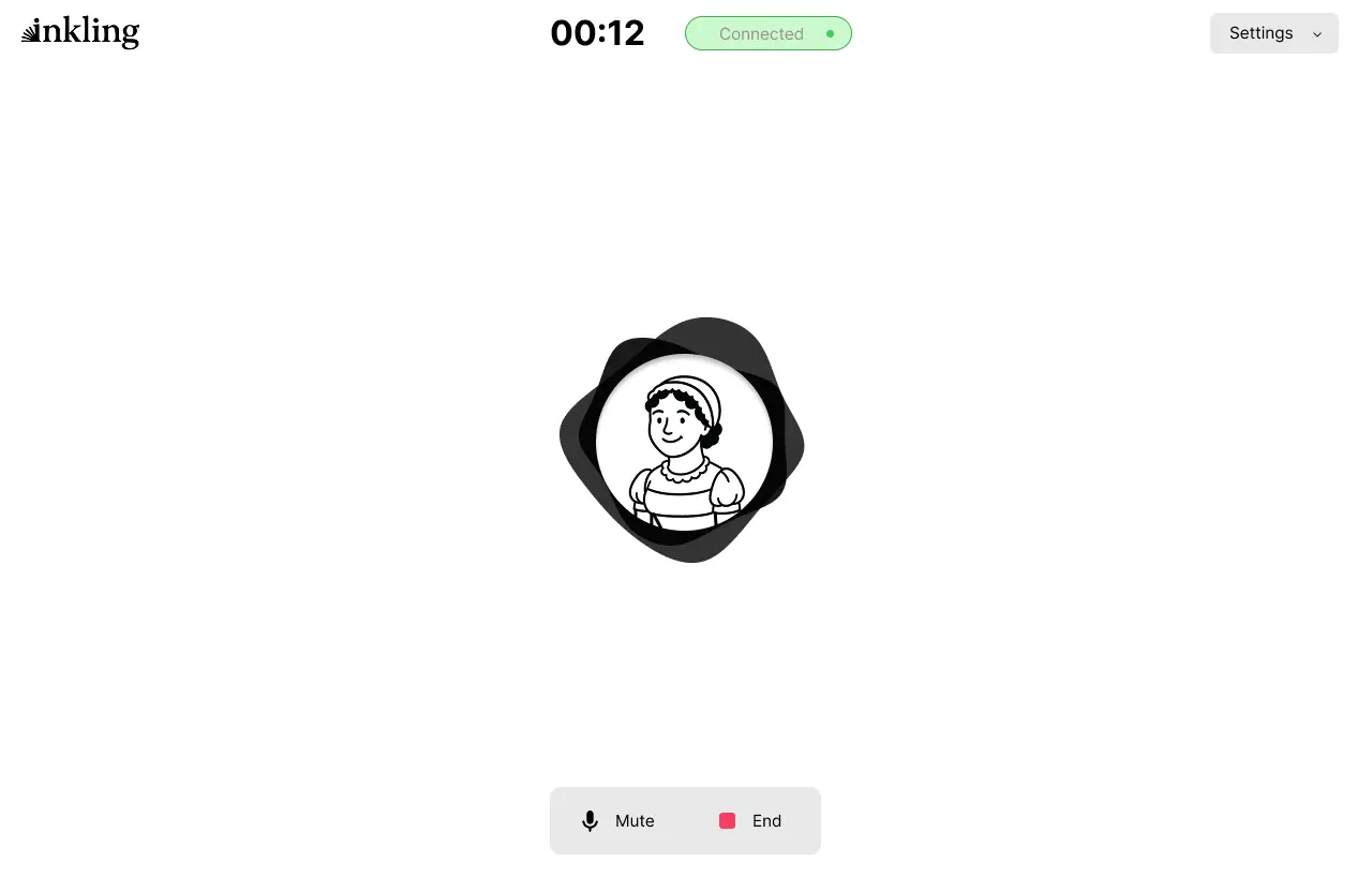 Inkling desktop interface - conversation view